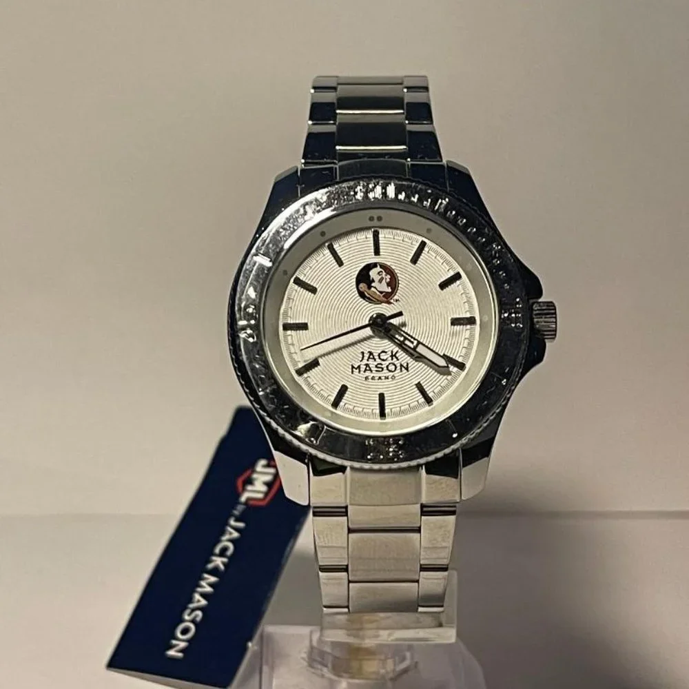 Florida State Seminoles OFFICIAL NCAA Stainless-Steel Watch by Jack Mason NEW